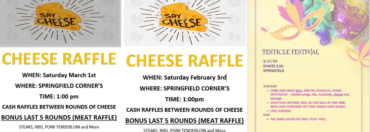 Springfield Corners Menu