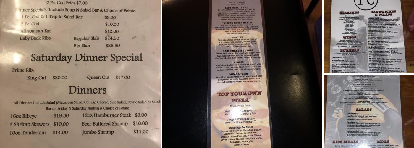Riversend Menu