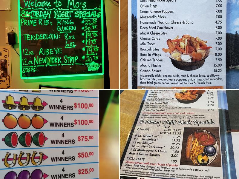 Mo's Bar Menu
