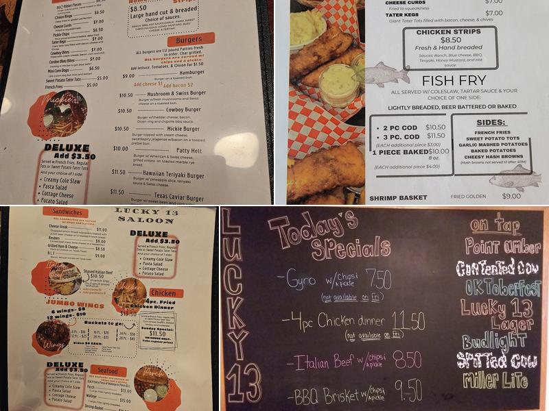 Lucky 13 Menu