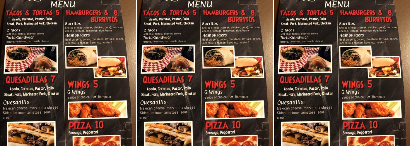 La Botana Menu