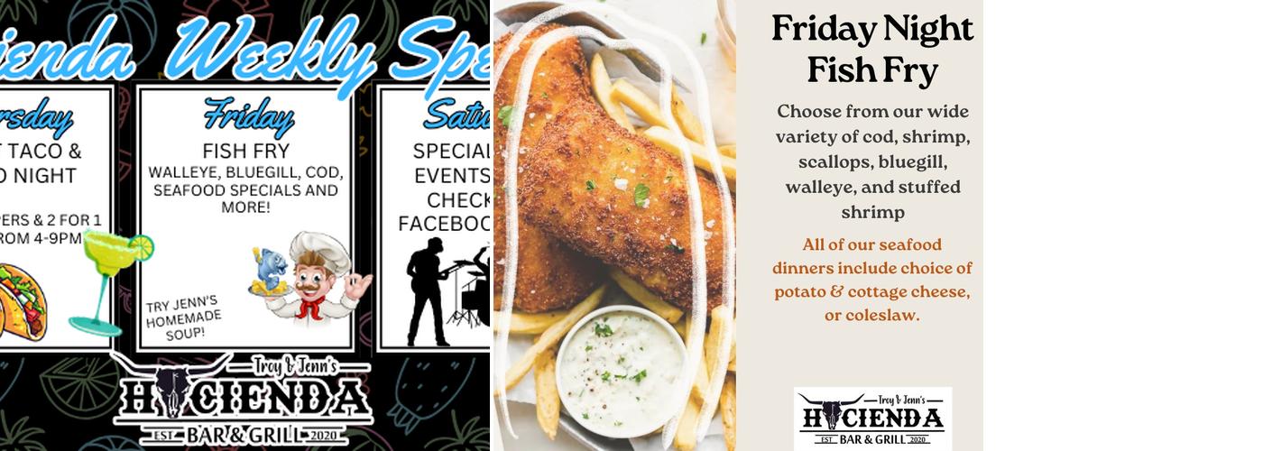 Troy and Jenn's Hacienda Menu