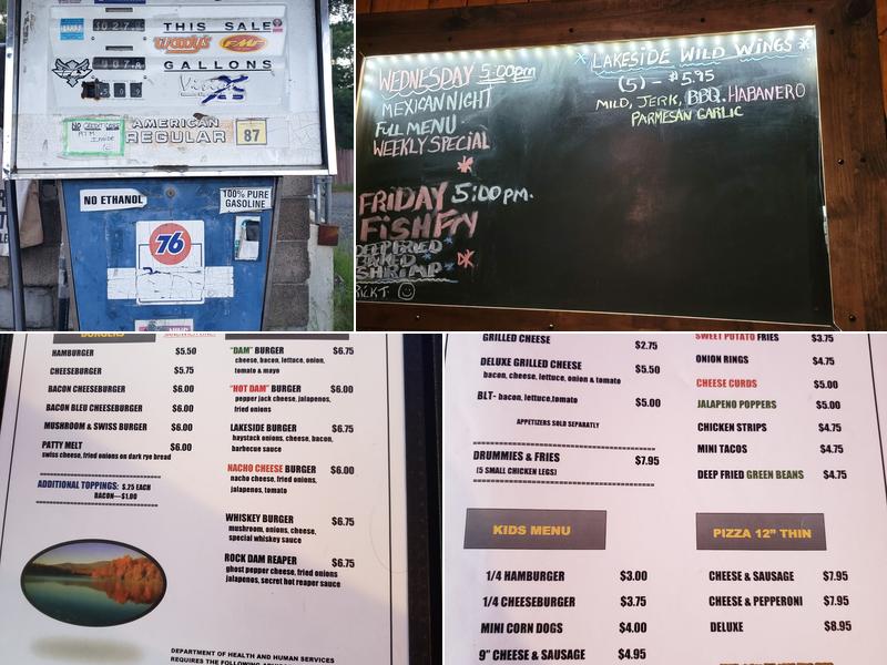 Aka Lakeside Menu