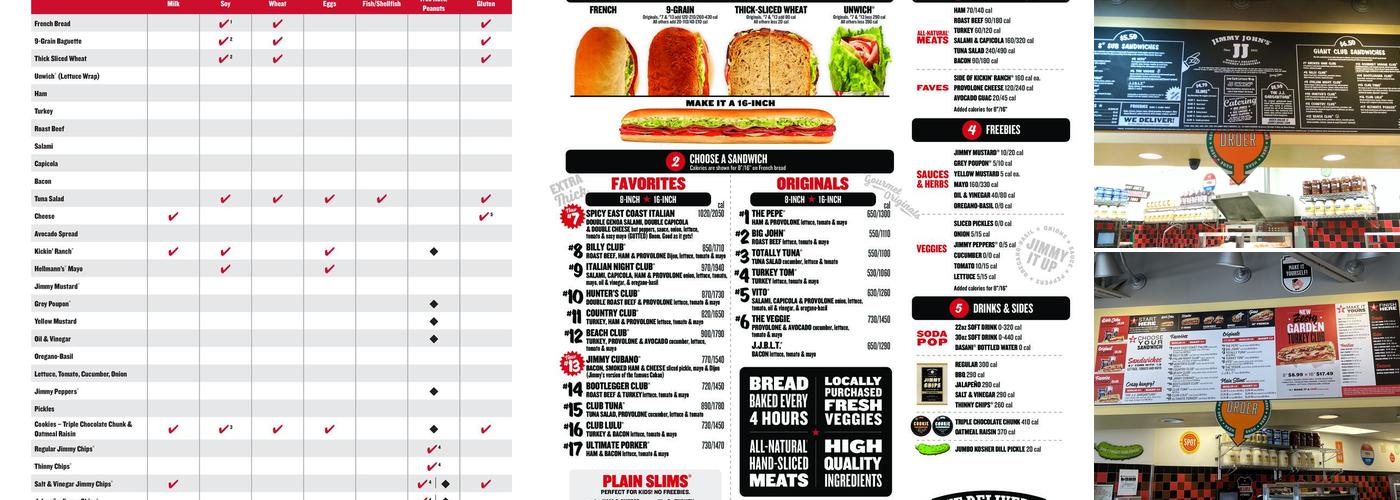 Jimmy John's Menu