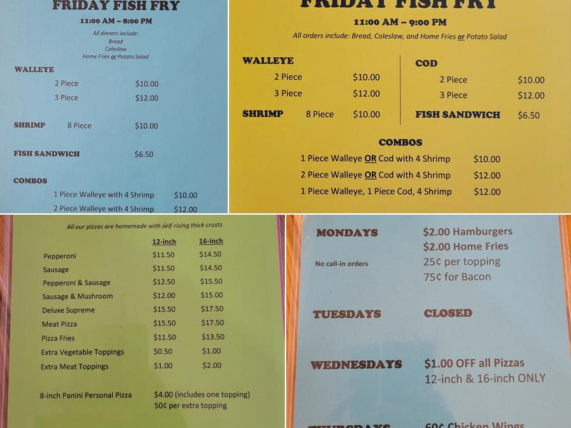 Wigwam Inn Menu