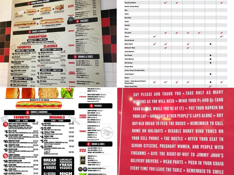 Jimmy John's Menu