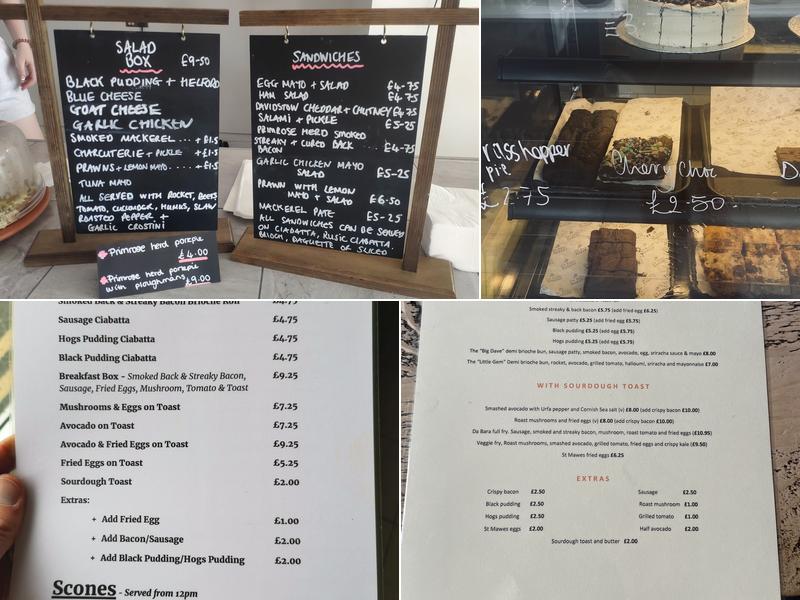 Da Bara St Mawes Menu