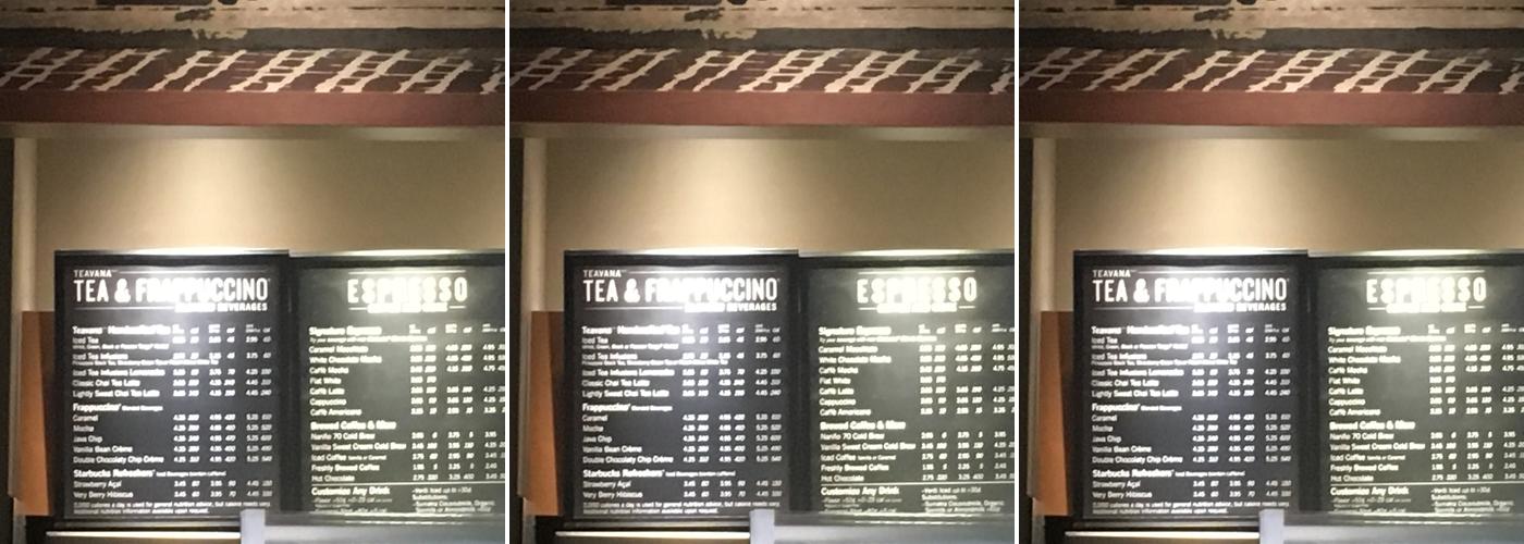 Starbucks Menu