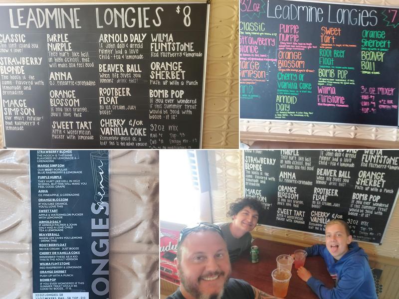 Leadmine Tavern Menu