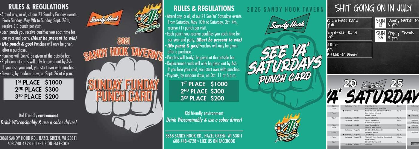 Sandy Hook Tavern Menu