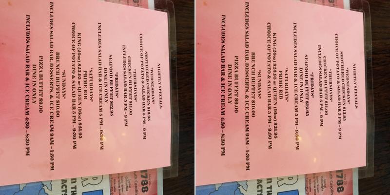 J&J Sand Bar Lounge & Lanes Menu