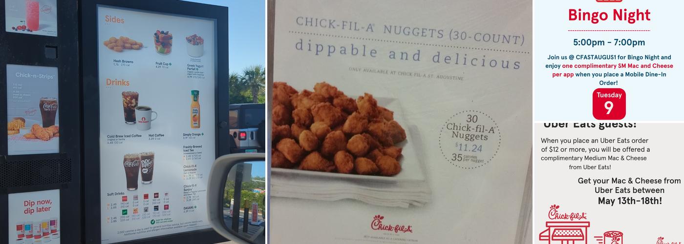 Chick-fil-A Menu