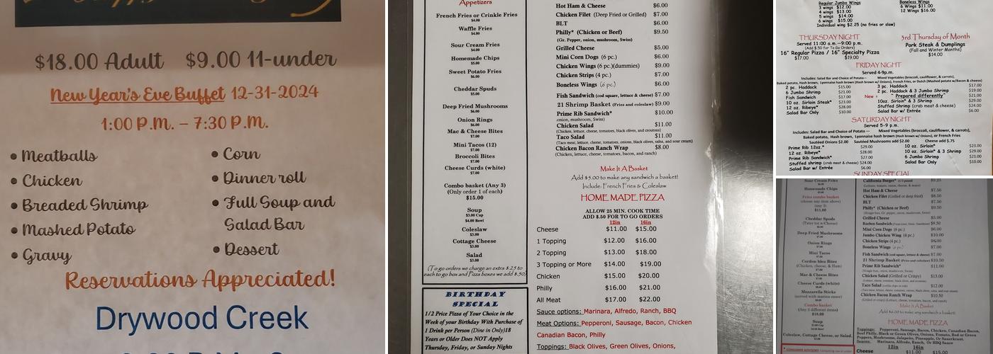 Crescent Tavern Menu