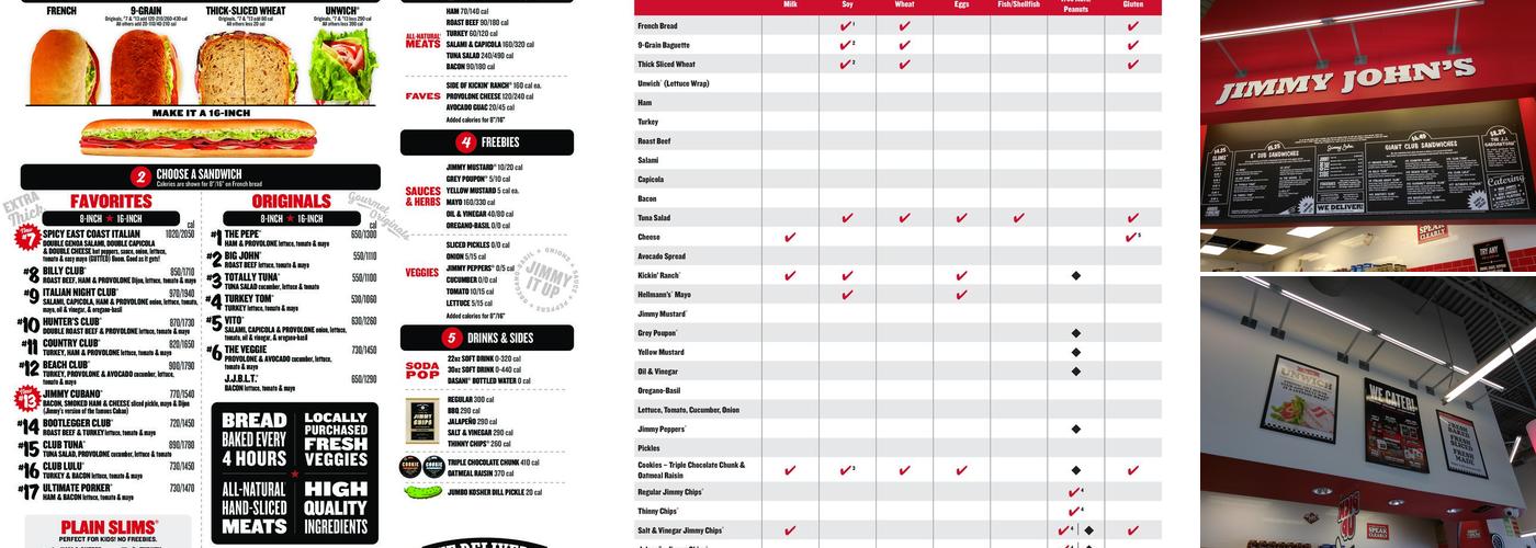 Jimmy John's Menu