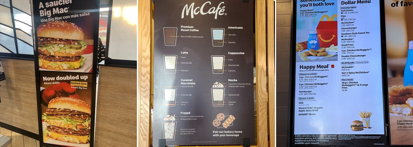 McDonald's Menu
