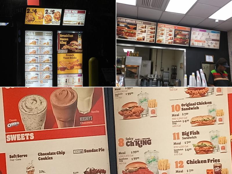 Burger King Menu