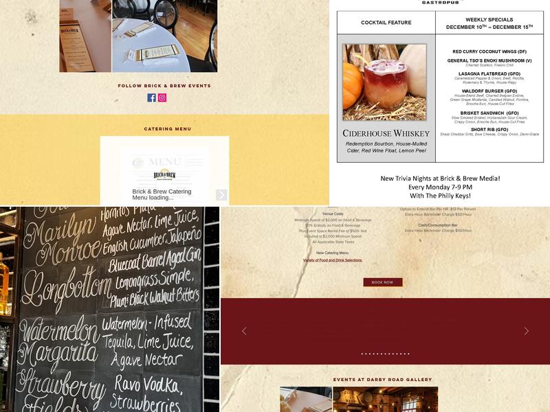 Brick & Brew Menu