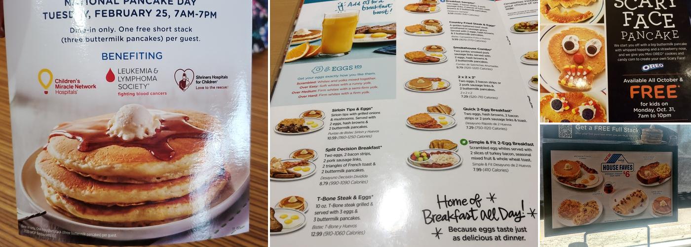 IHOP Menu