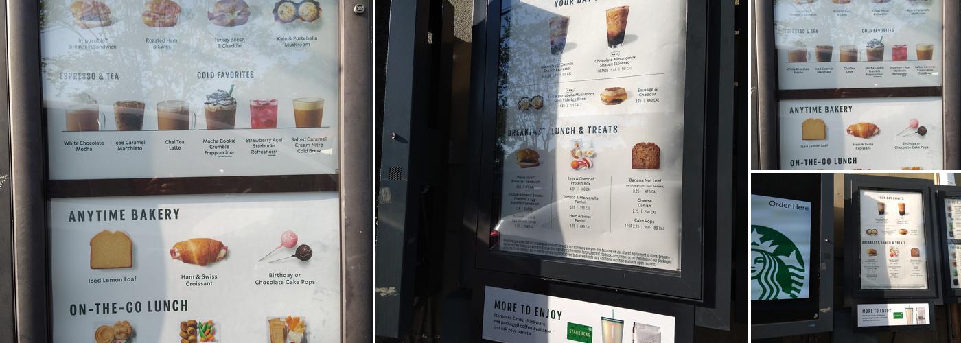 Starbucks Menu