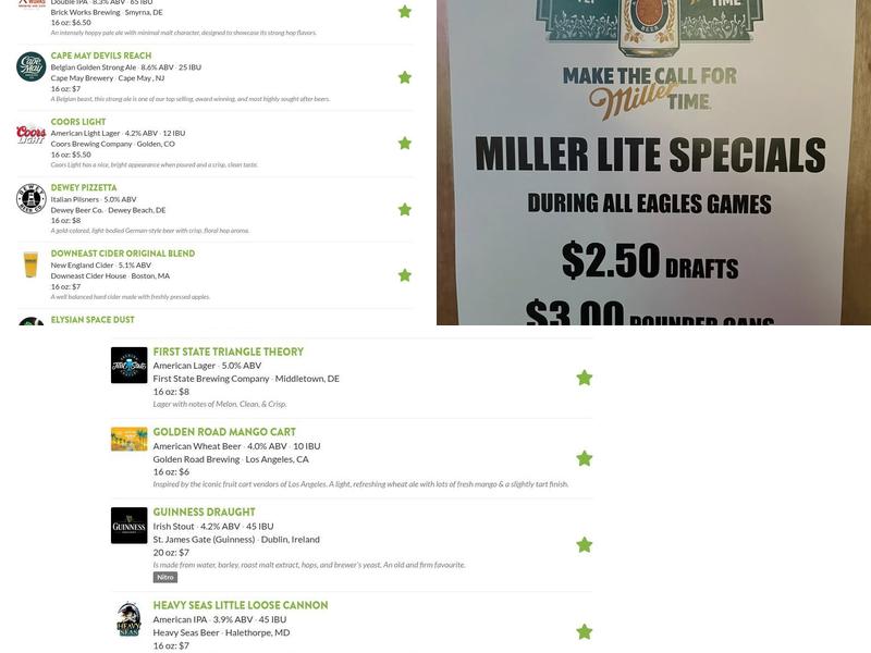 Throwbacks Sports Lounge Menu