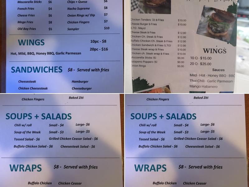 Red Lantern Tavern Menu