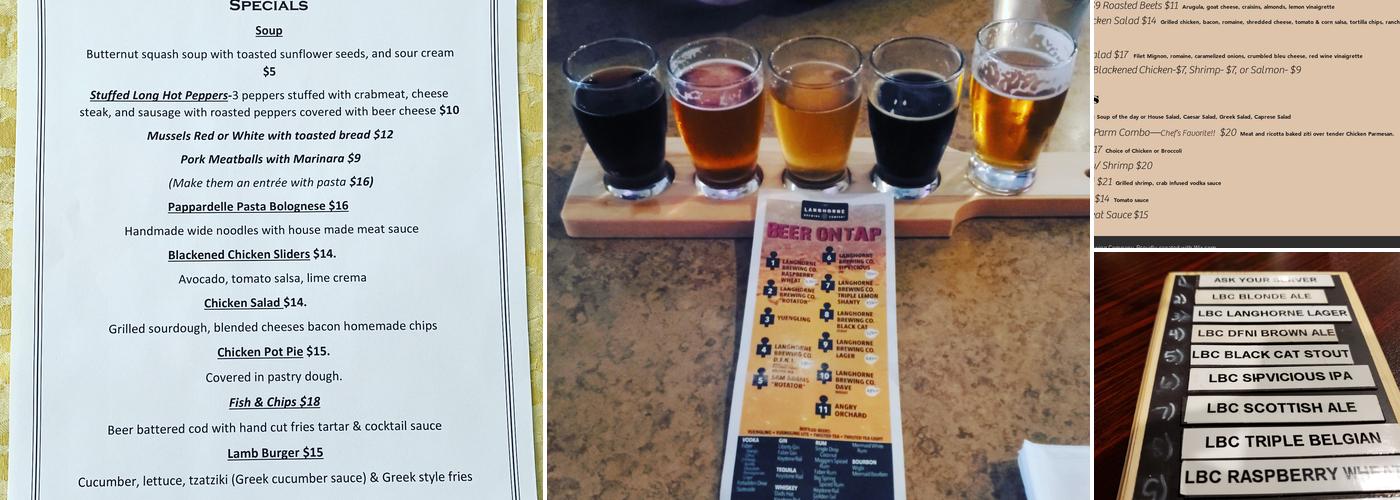 The Langhorne Brewing Company Menu