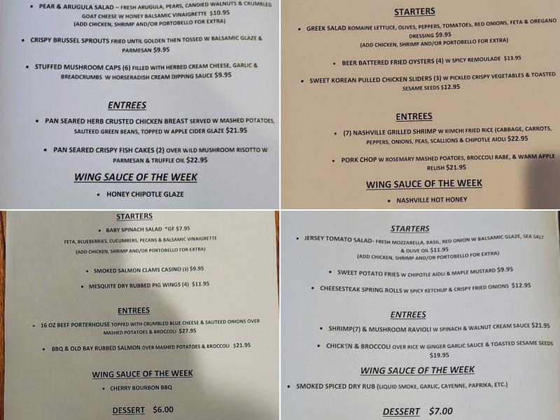 McMenamin's Tavern Menu