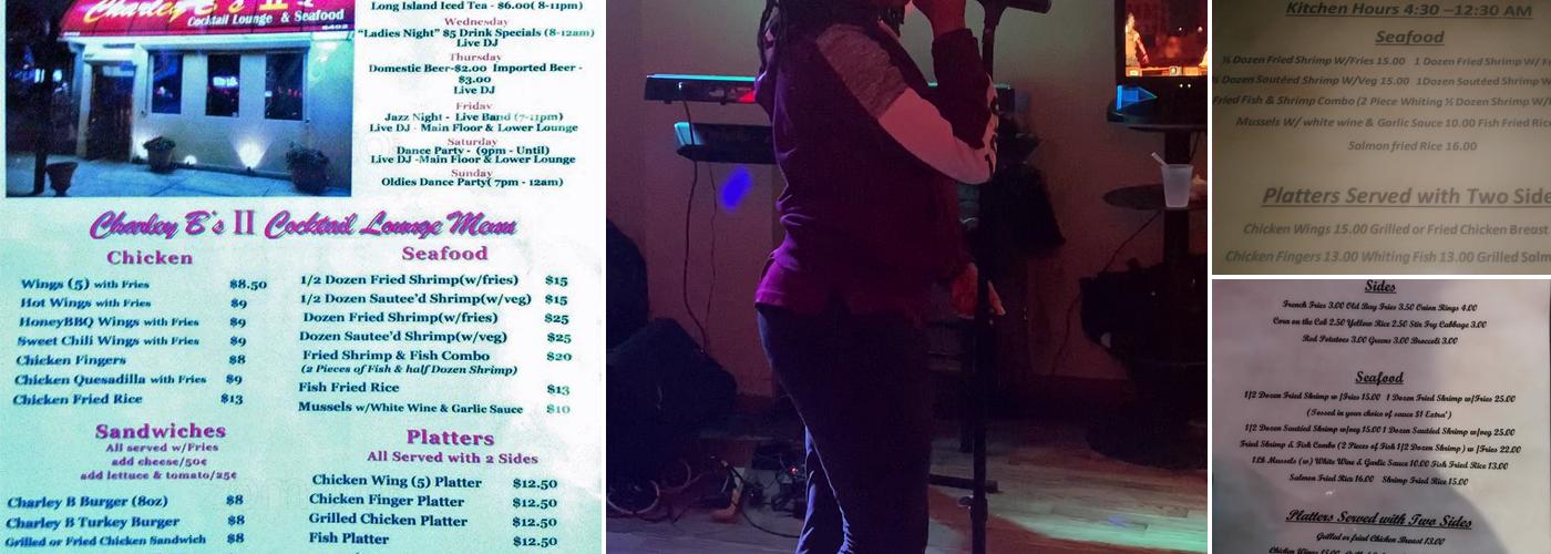 Charley B's Menu