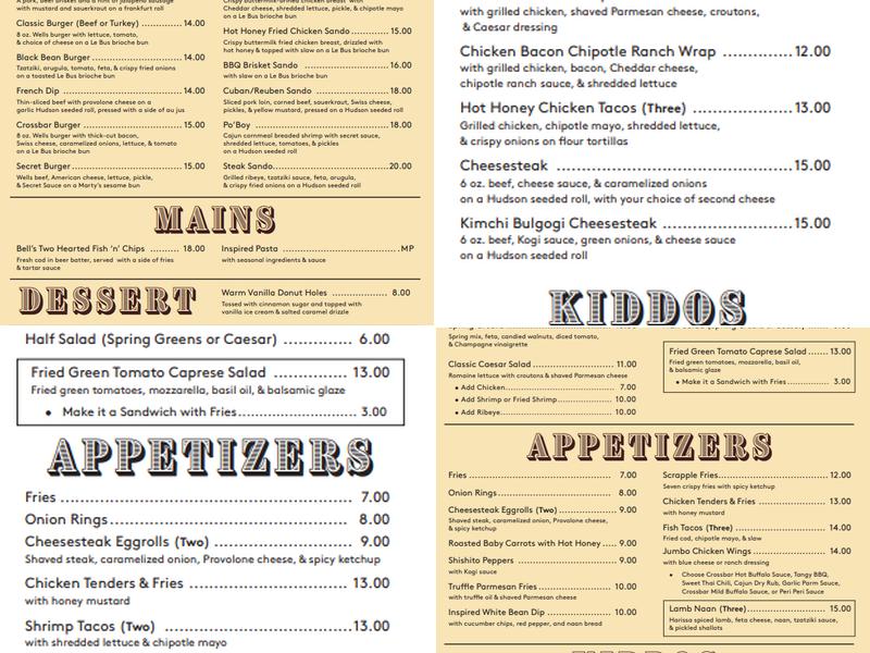 The Crossbar Menu