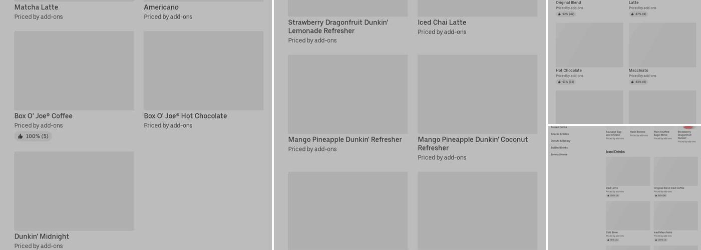 Dunkin' Menu