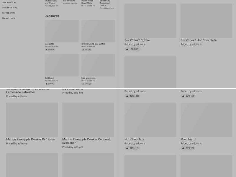 Dunkin' Menu