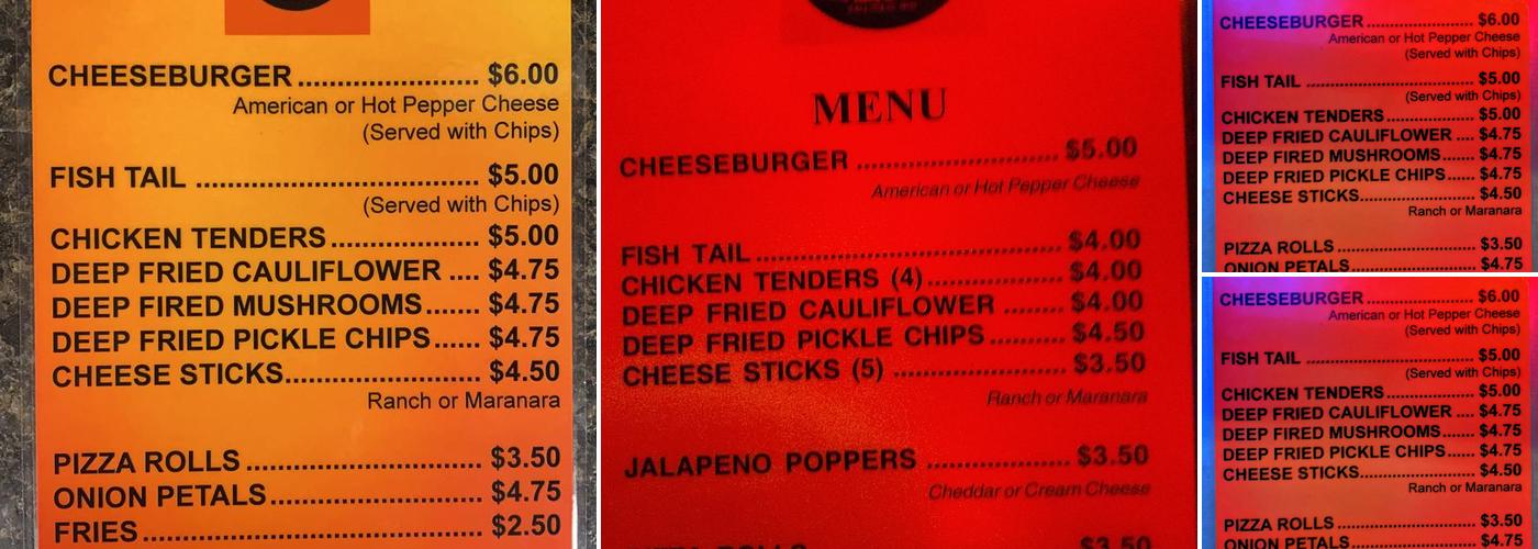 Hogg Haven Menu