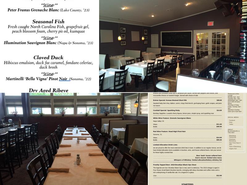 Frank's Bar at 622 North Menu