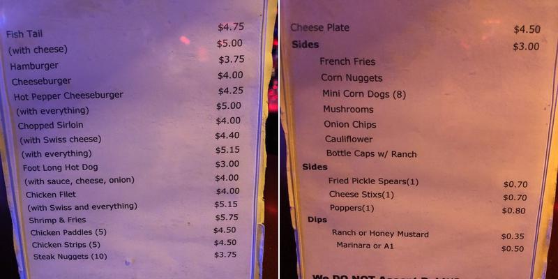 Hideout Menu