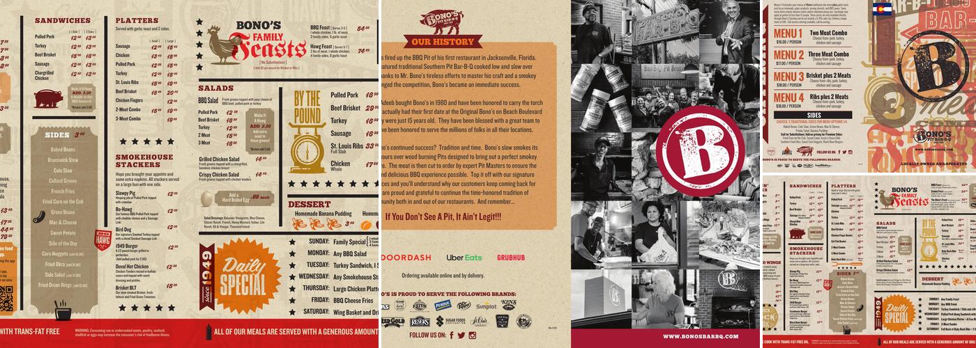 Bono's Pit Bar-B-Q Menu