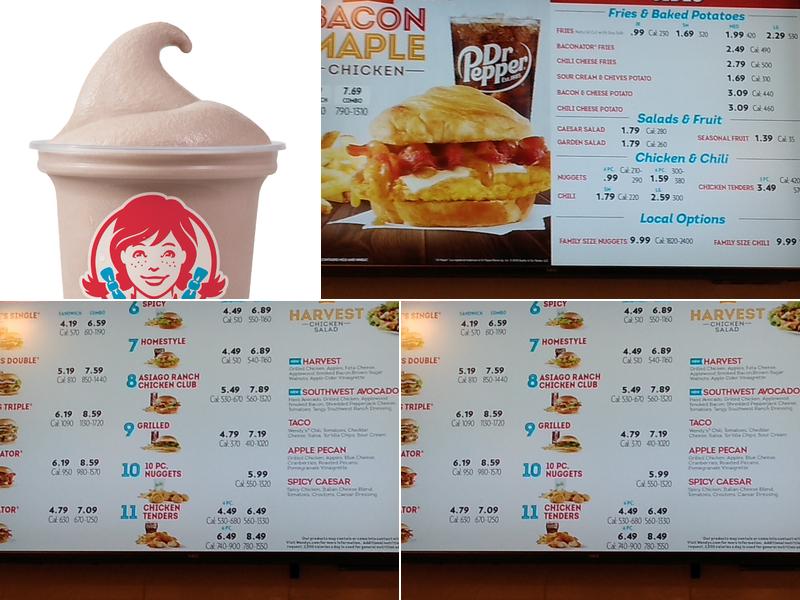 Wendy's Menu