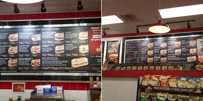Firehouse Subs Cobblestone Menu