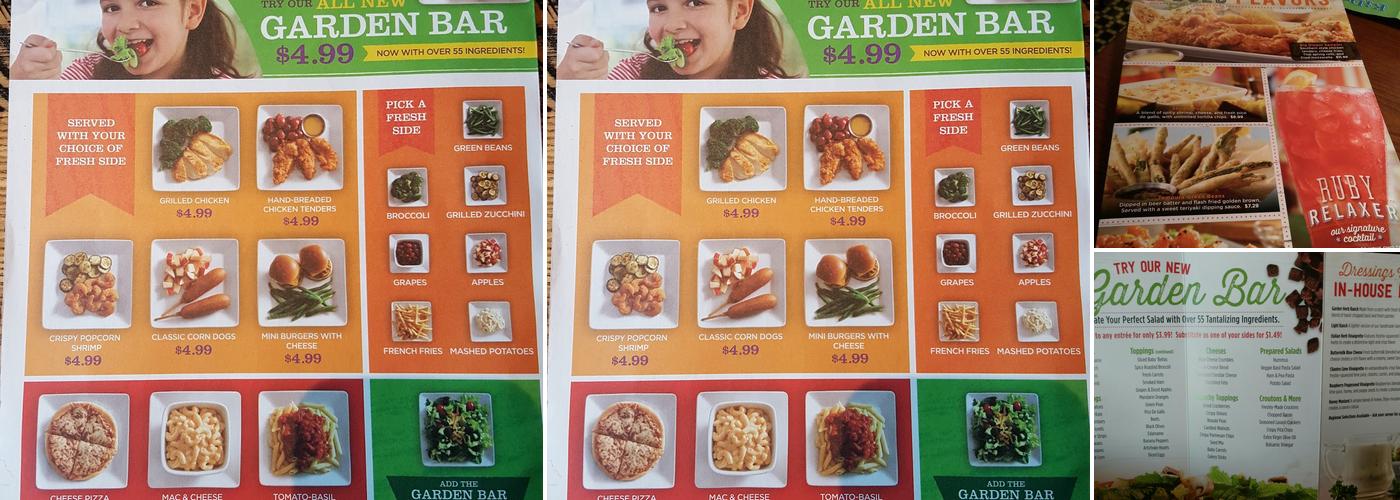 Ruby Tuesday Menu
