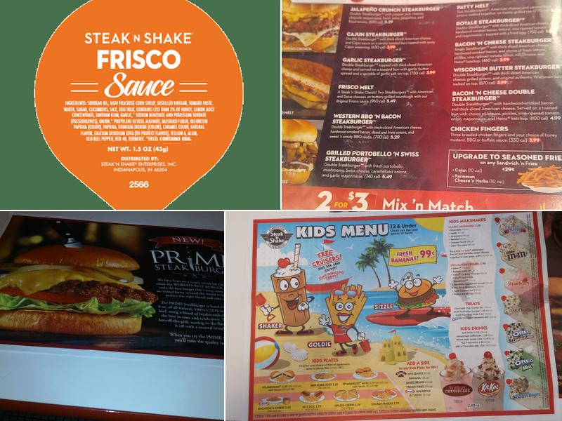 Steak 'n Shake Menu