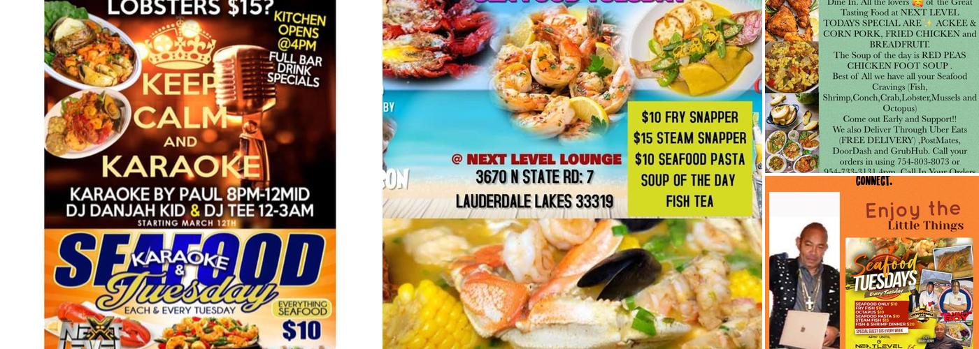 Next Level Bar and Lounge Menu