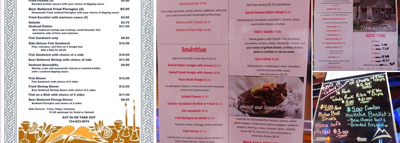 The Eldorado Menu