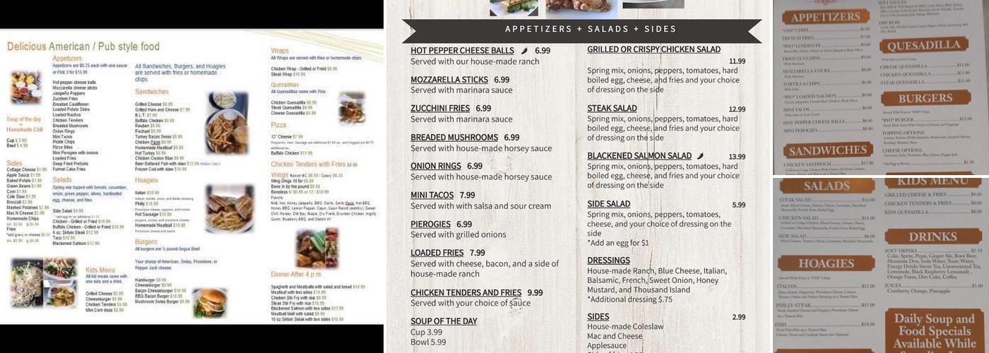 Ole Hickory Inn Menu
