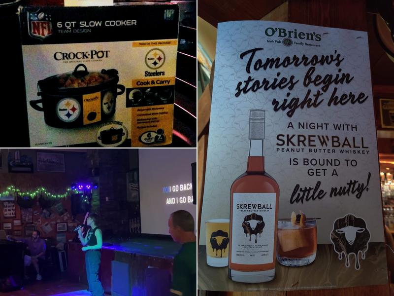 O'Brien's Irish Pub Menu