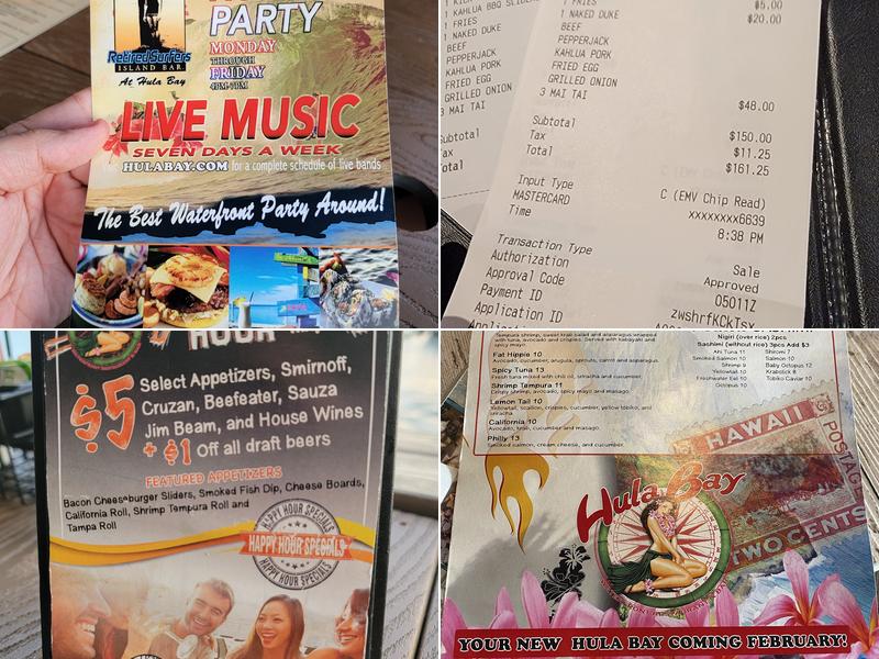 Duke's Retired Surfer Bar and Grill Menu