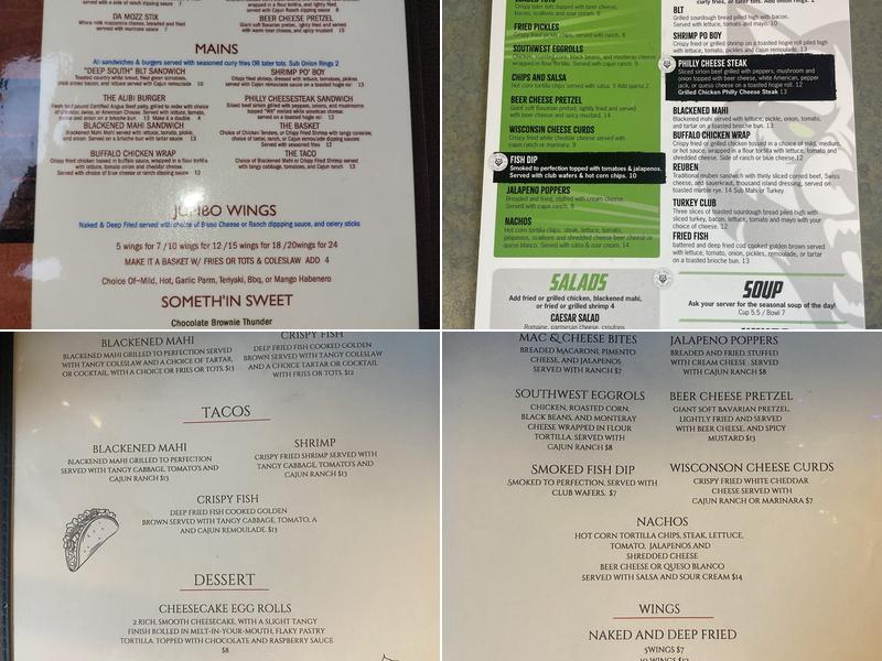 The Alibi Menu
