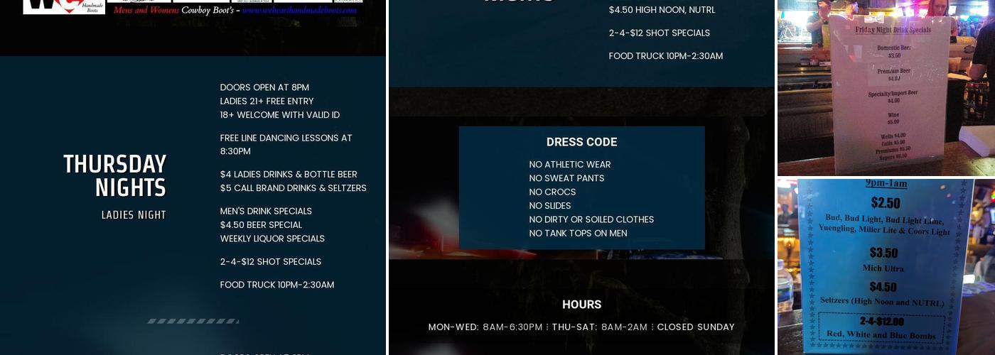 Cowboys Orlando Menu