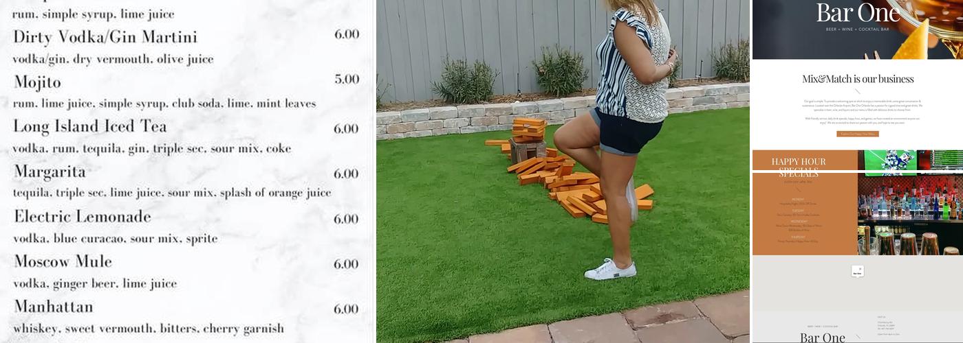 Bar One Orlando Menu