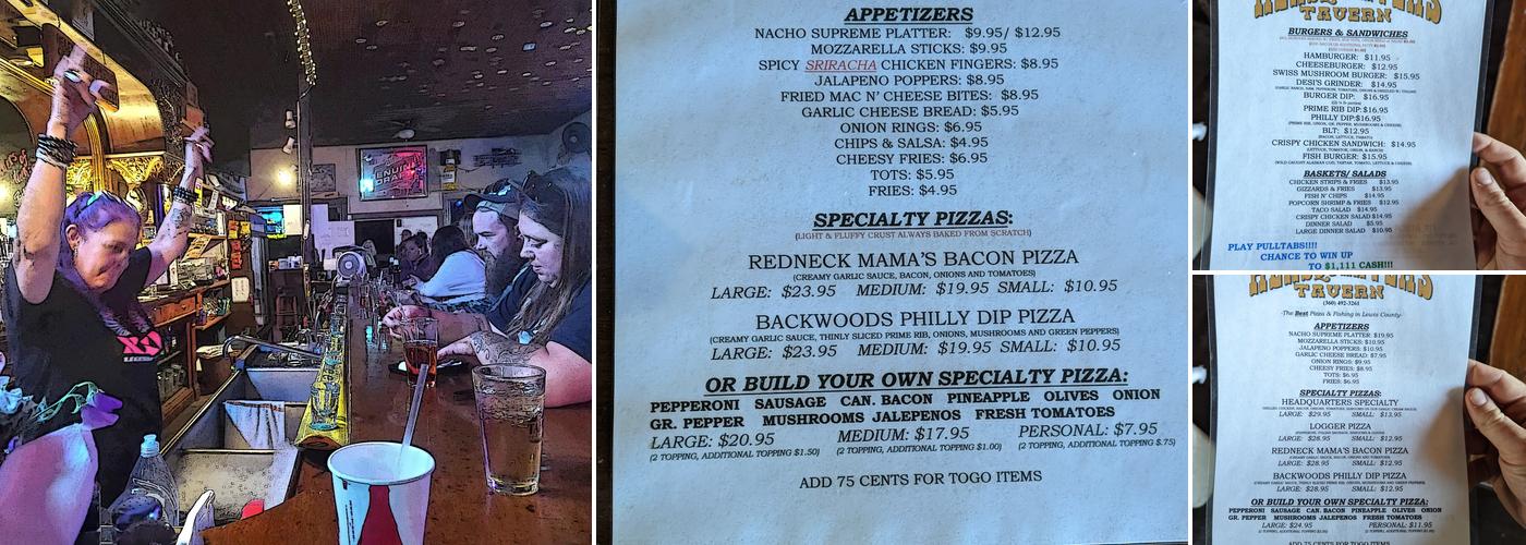 Headquarters Tavern Menu