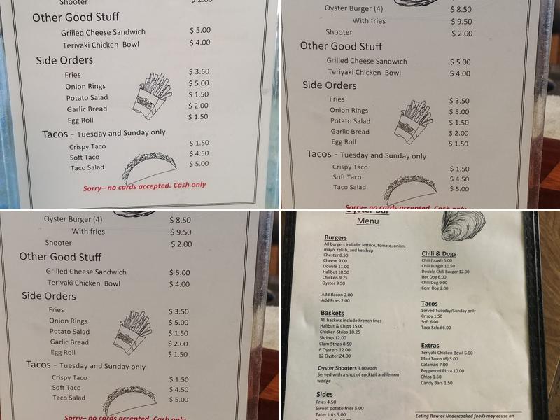 Chester Tavern Menu
