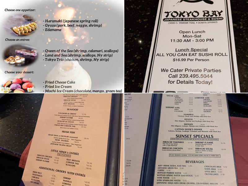 Tokyo Bay Bonita Springs Menu